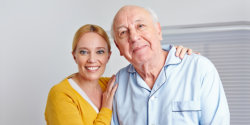 senior man and elderly woman